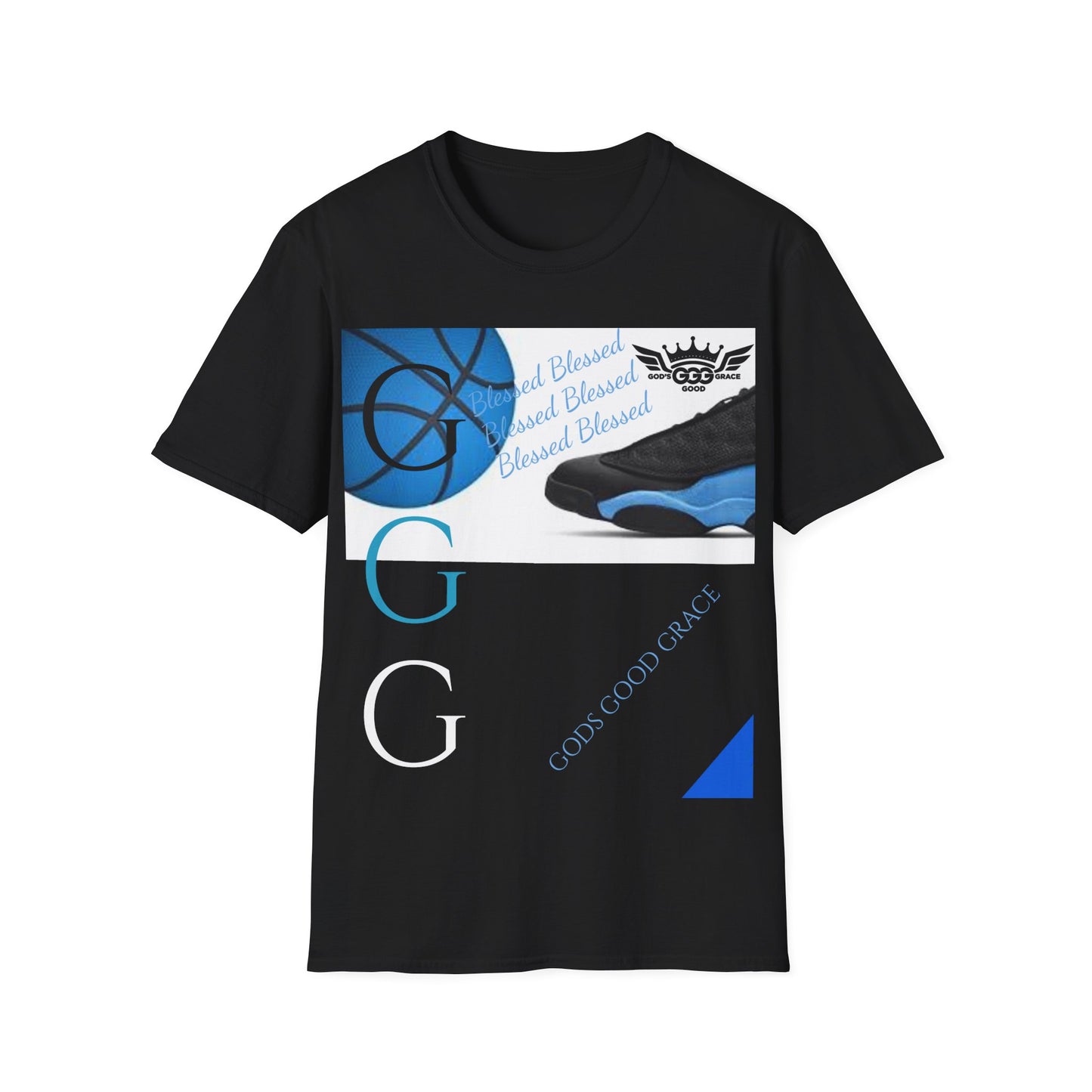 B..baby blue GGG design Unisex SOFTSTYLE T-Shirt