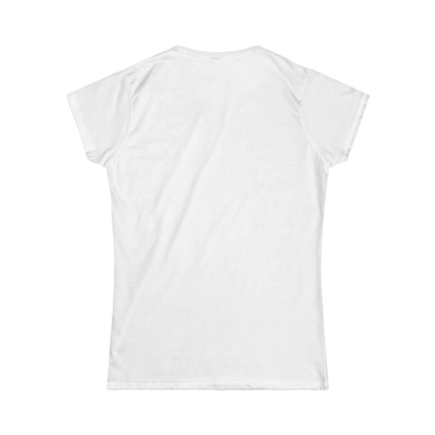 A....BLACK LOGO WOMENS white Softstyle Tee