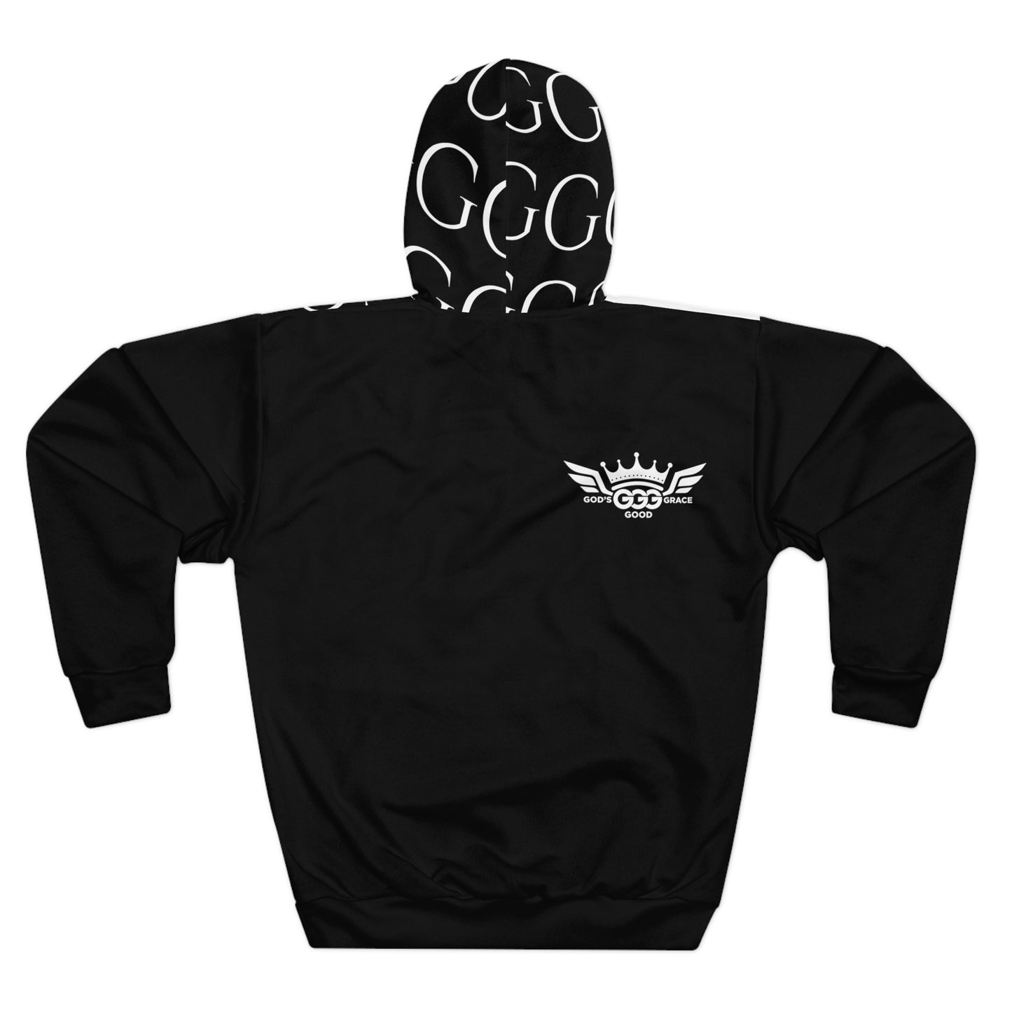 A..........GGG...POLYESTER BIG BOY BLACK WHITE DESIGN Unisex Pullover Hoodie
