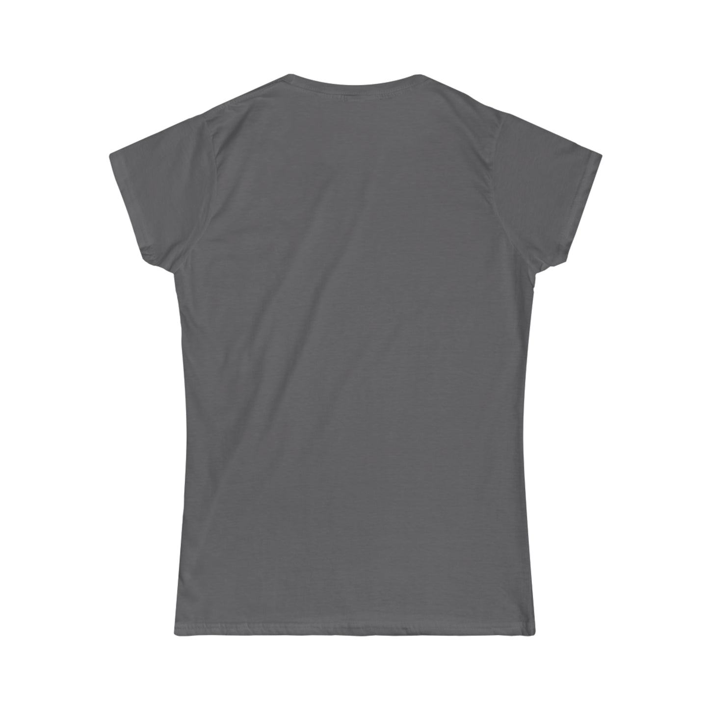 A....PINK LOGO WOMENS gray Softstyle Tee