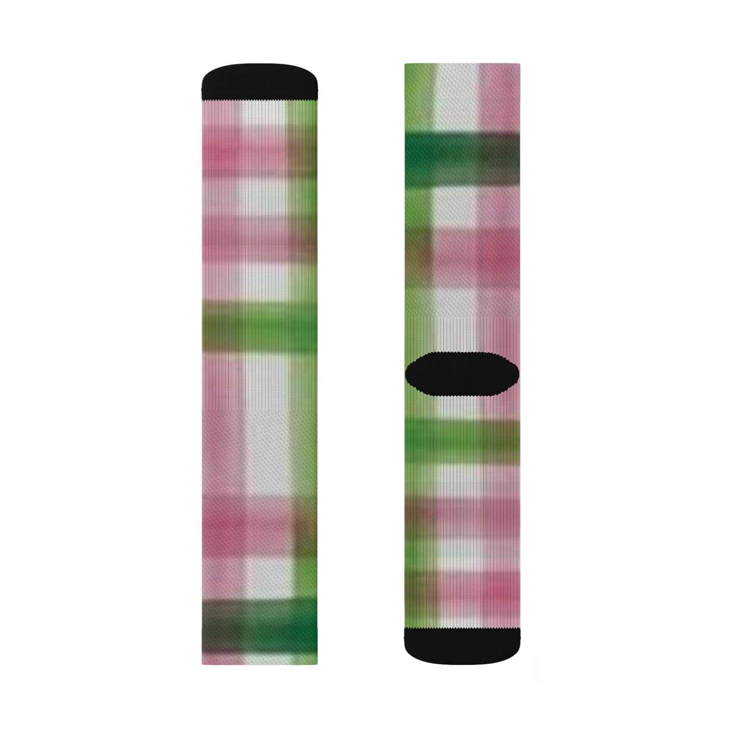 C...green/pink/white design Sublimation Socks ( Socks, t-shirt, hat SOLD SEPARATELY )