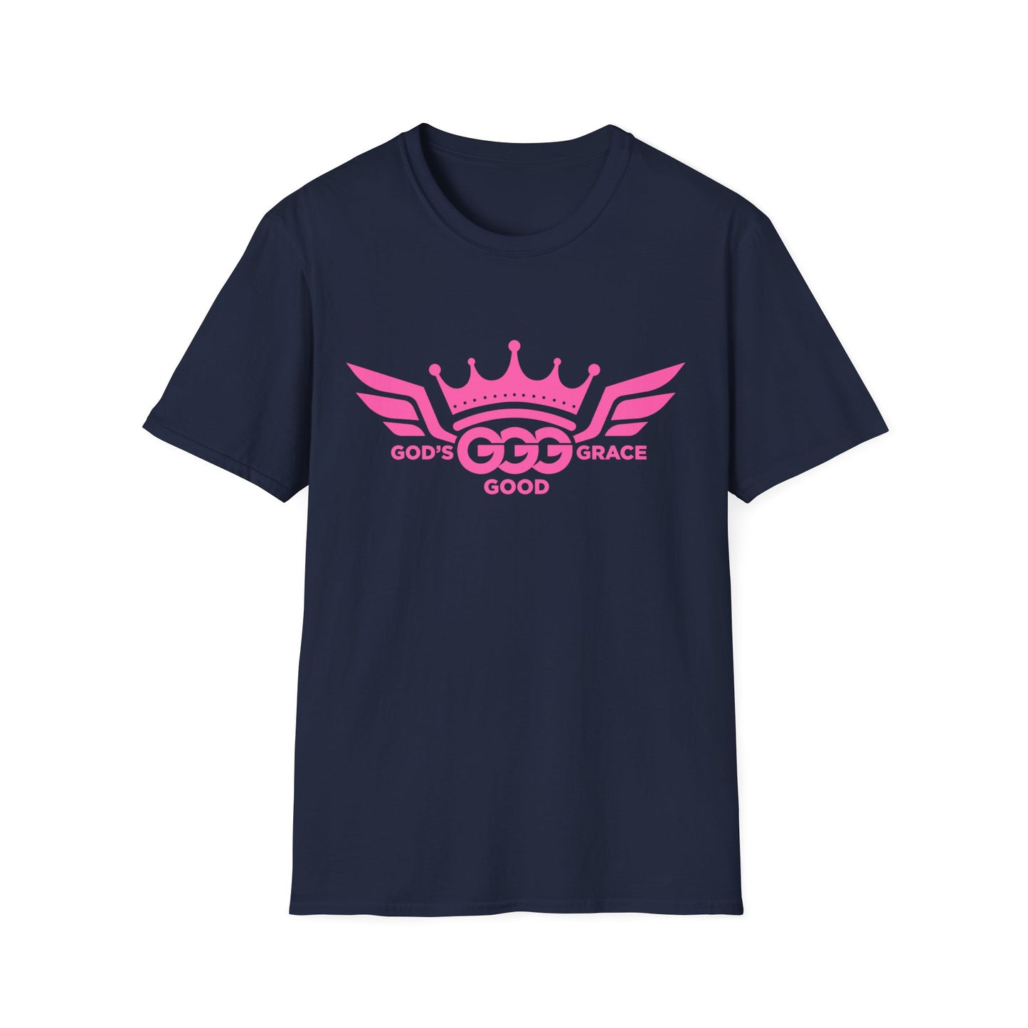 A....MULTIPLE COLORS  PINK LOGO.. Unisex SOFTSTYLE  T-Shirt