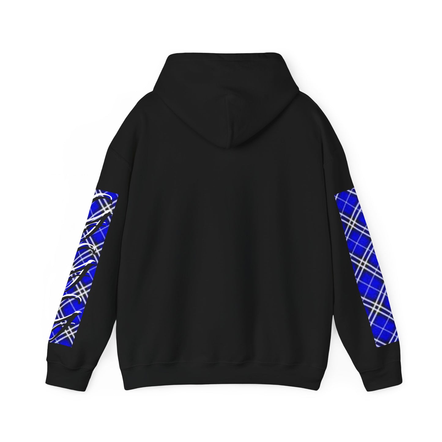 A....................GGG blue plaid design Unisex Heavy Blend™ Hooded Sweatshirt