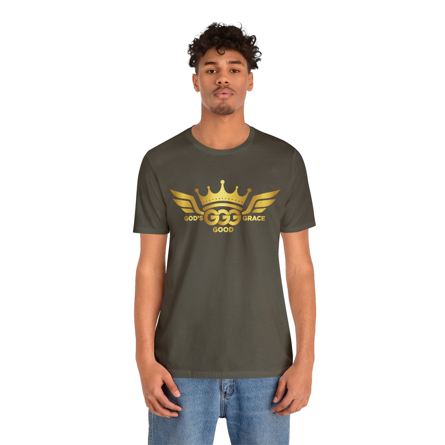 A....GOLD LOGO army Unisex Jersey Short Sleeve Tee