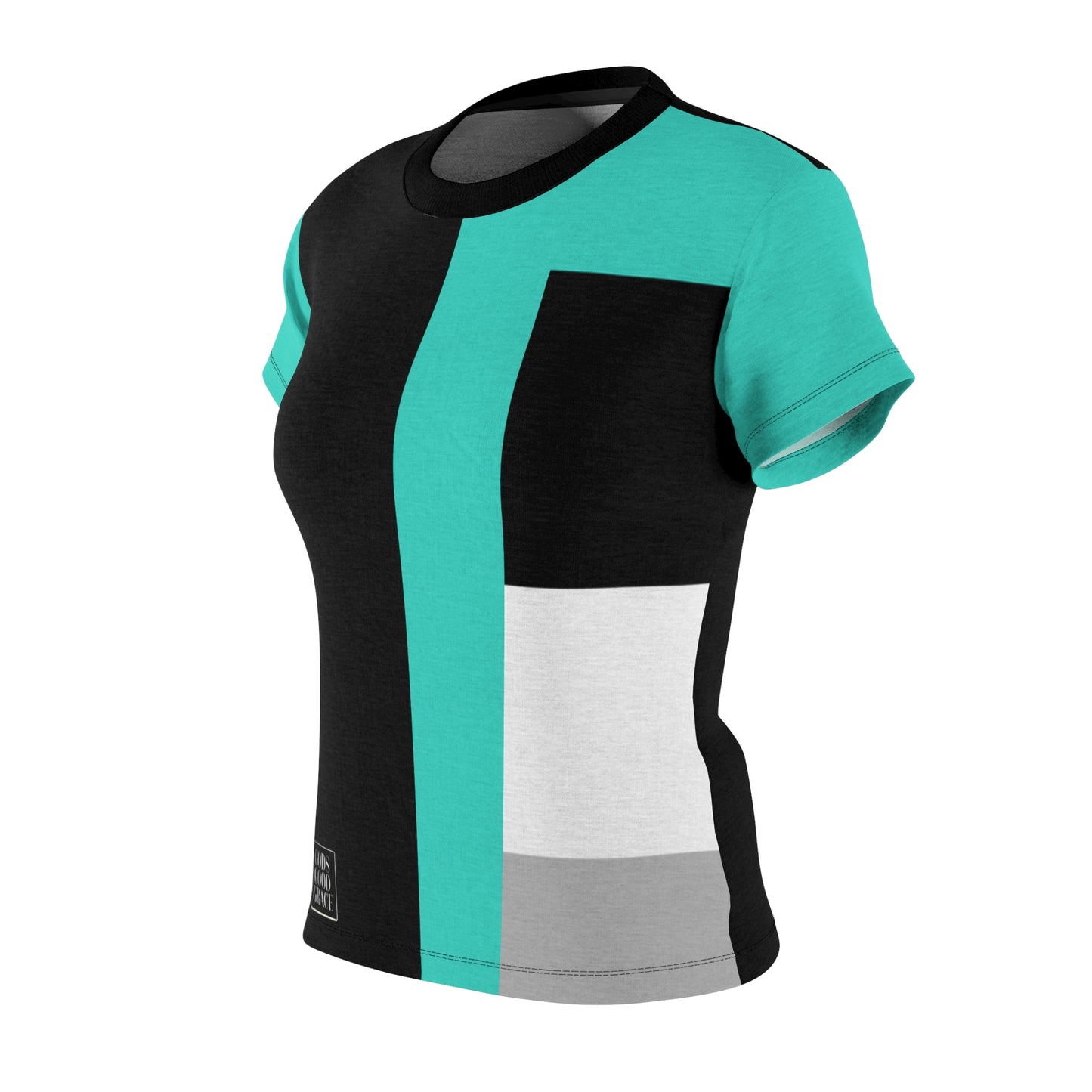 A...GGG turquoise,black,white design Women's AOP Cut & Sew Tee