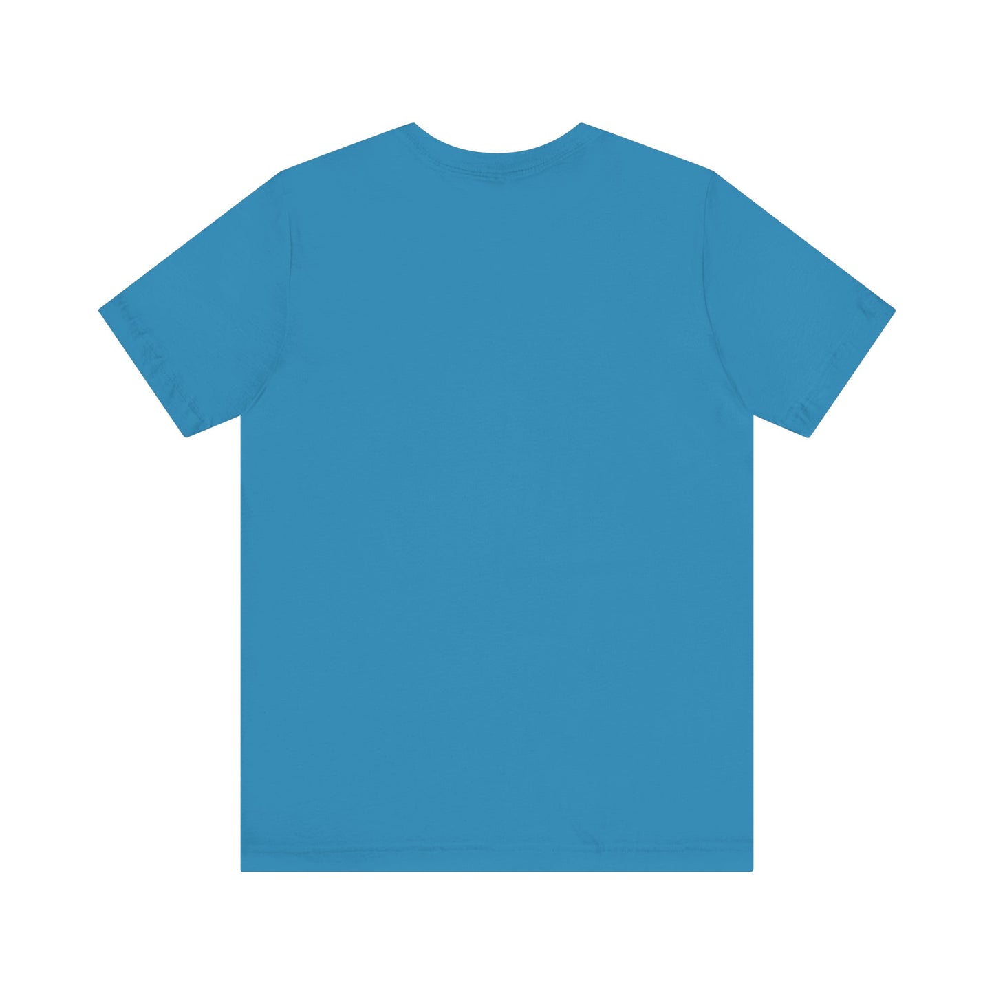 A...WHITE LOGO Agua baby blue Unisex Jersey Short Sleeve Tee