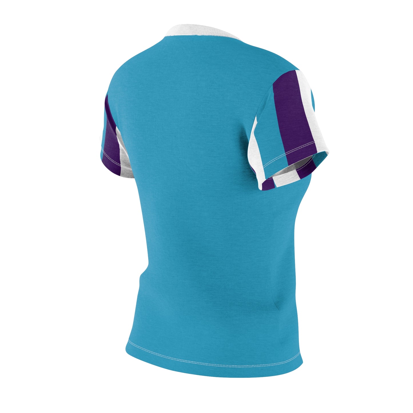 A........purple/turquoise/white Women's Cut & Sew Tee