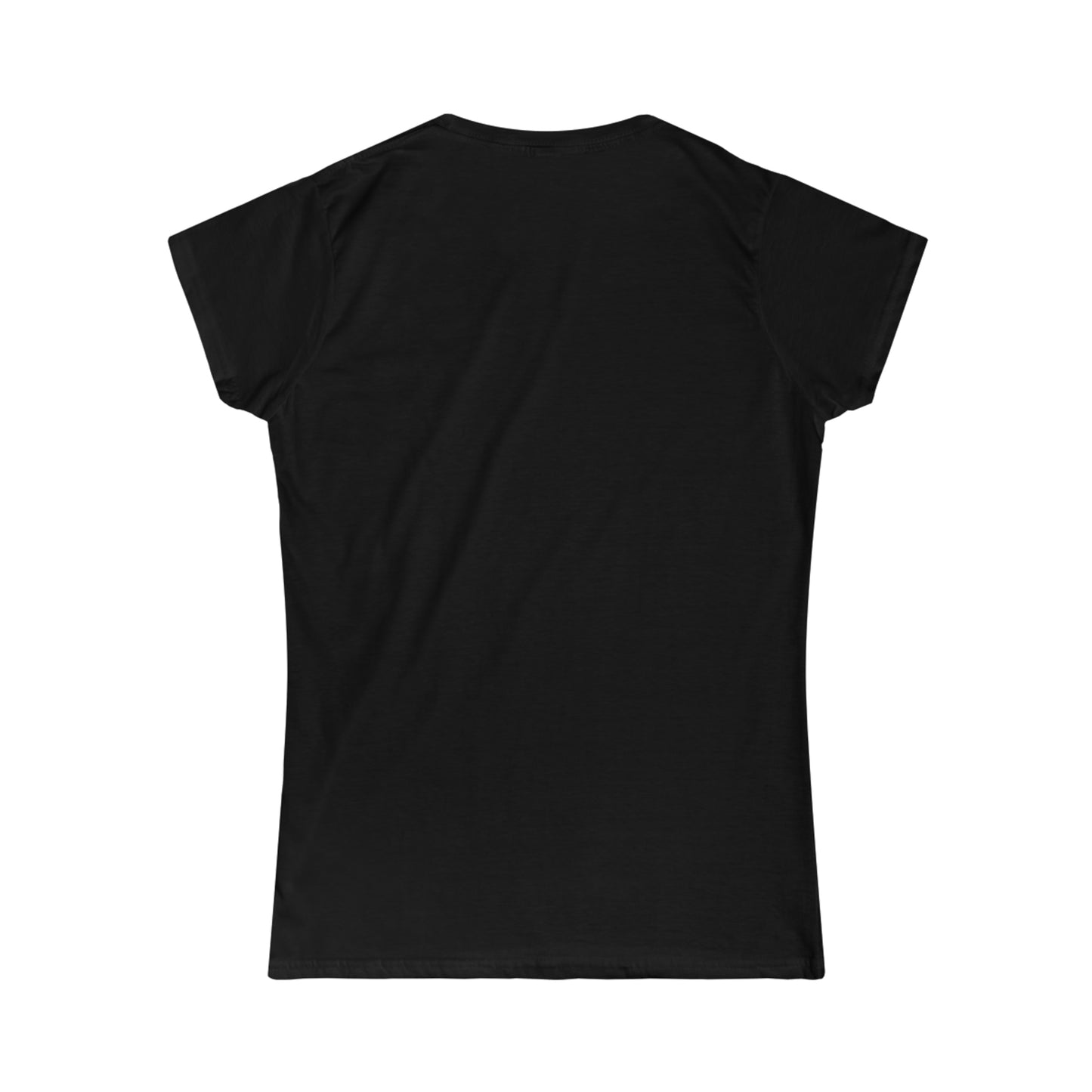 A....florsnt GREEN LOGO WOMENS black Softstyle Tee