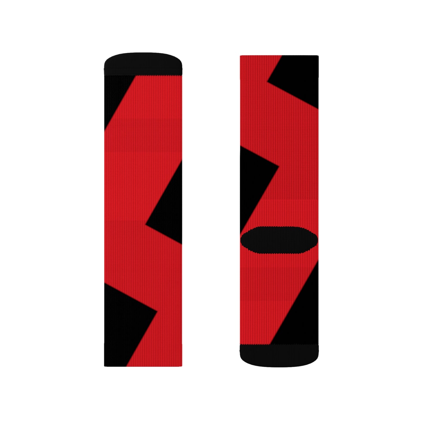 A..........red/black GGG design Sublimation Socks