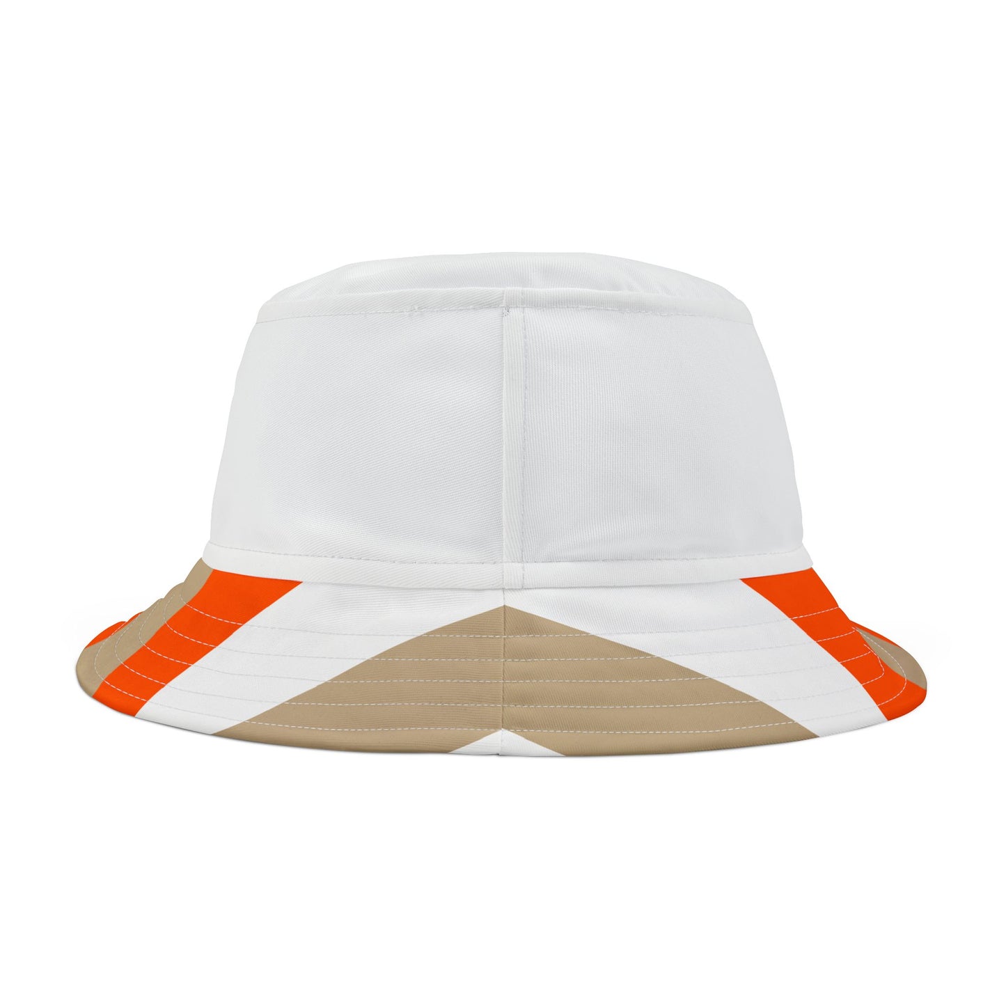 A.........orange/white/beige Bucket Hat