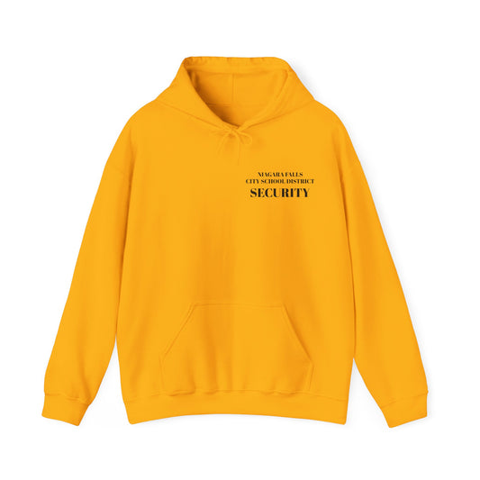 ZZ......Niagara Falls District SECURITY yellow/black Unisex Heavy Blend™ Hooded Sweatshirt