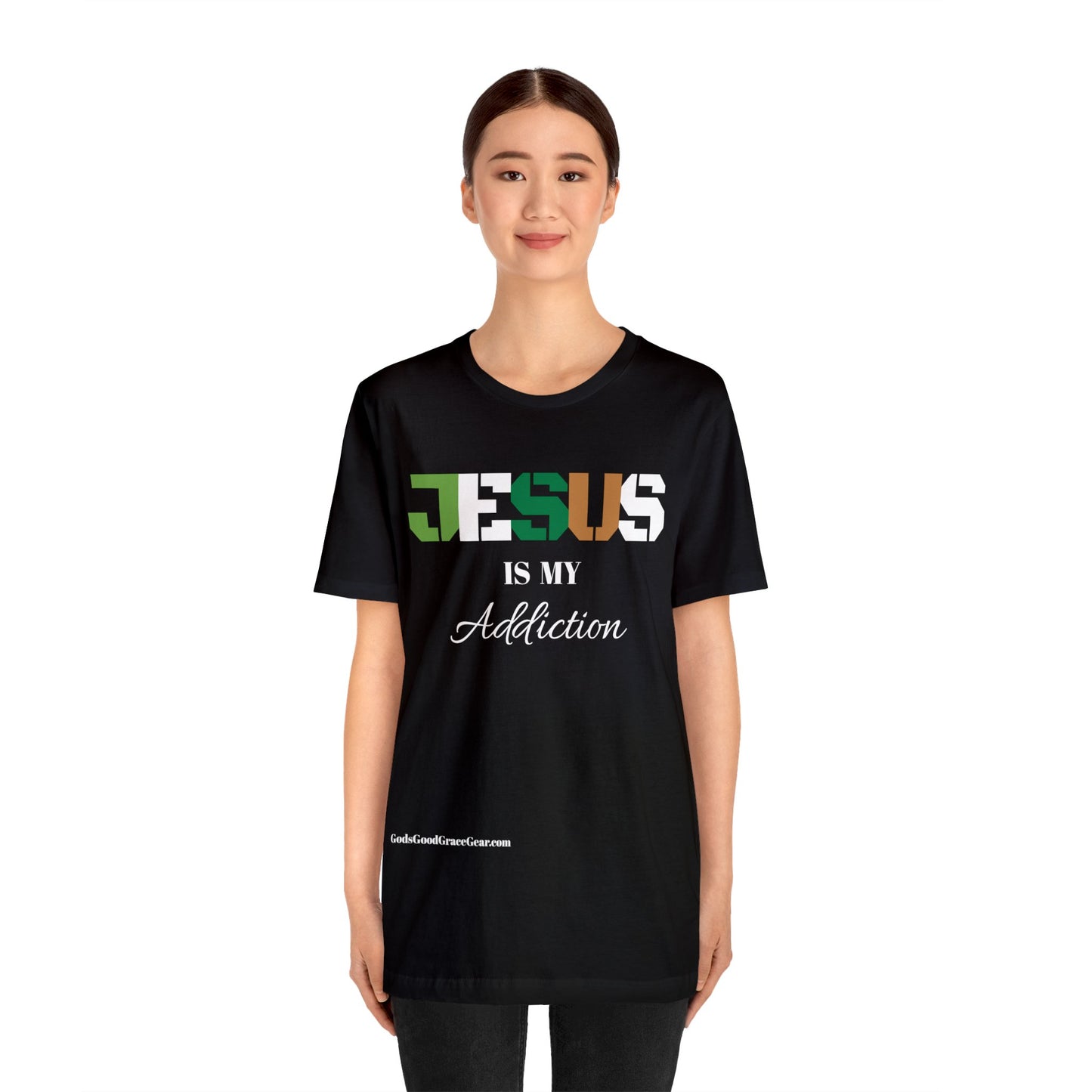 B...JESUS (Addiction) Unisex Jersey Short Sleeve Tee