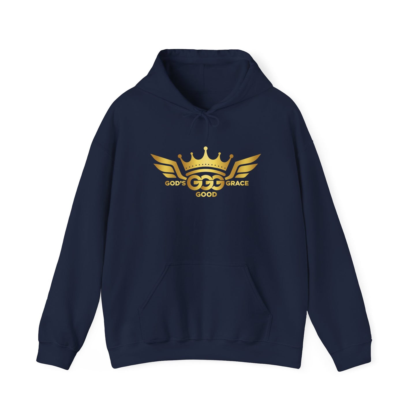 C...GOLD LOGO navy blue Unisex Heavy Blend™ Hooded Sweatshirt