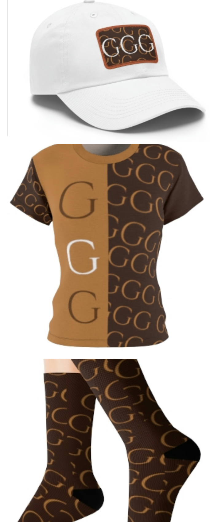 A..brown design WOMENS STYLE T-SHIRT AOP Cut & Sew Tee (tshirt, hat, socks SOLD SEPARATELY)Y