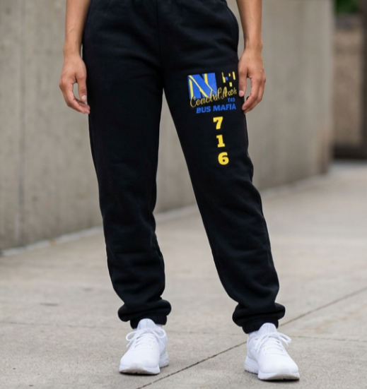 Z...d..NFCL WORK ATTIRE Customizable yellow/blue/black 716 Sweatpants — Personalized Text Joggers