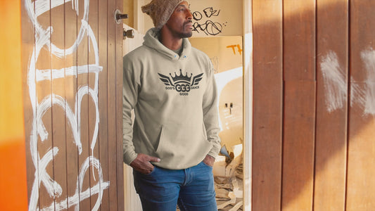 A...BLACK LOGO tan sand Unisex Heavy Blend™ Hooded Sweatshirt