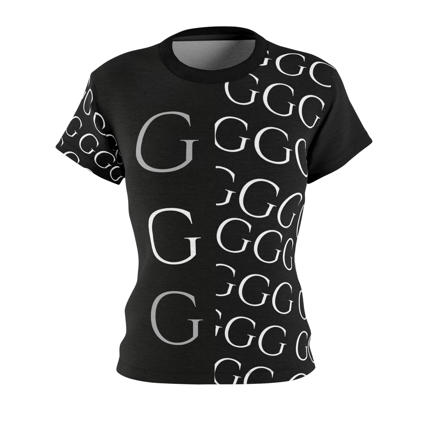 A..black white design WOMENS STYLE TSHIRT black AOP Cut & Sew Tee (tshirt, hat, socks SOLD SEPARATELY)