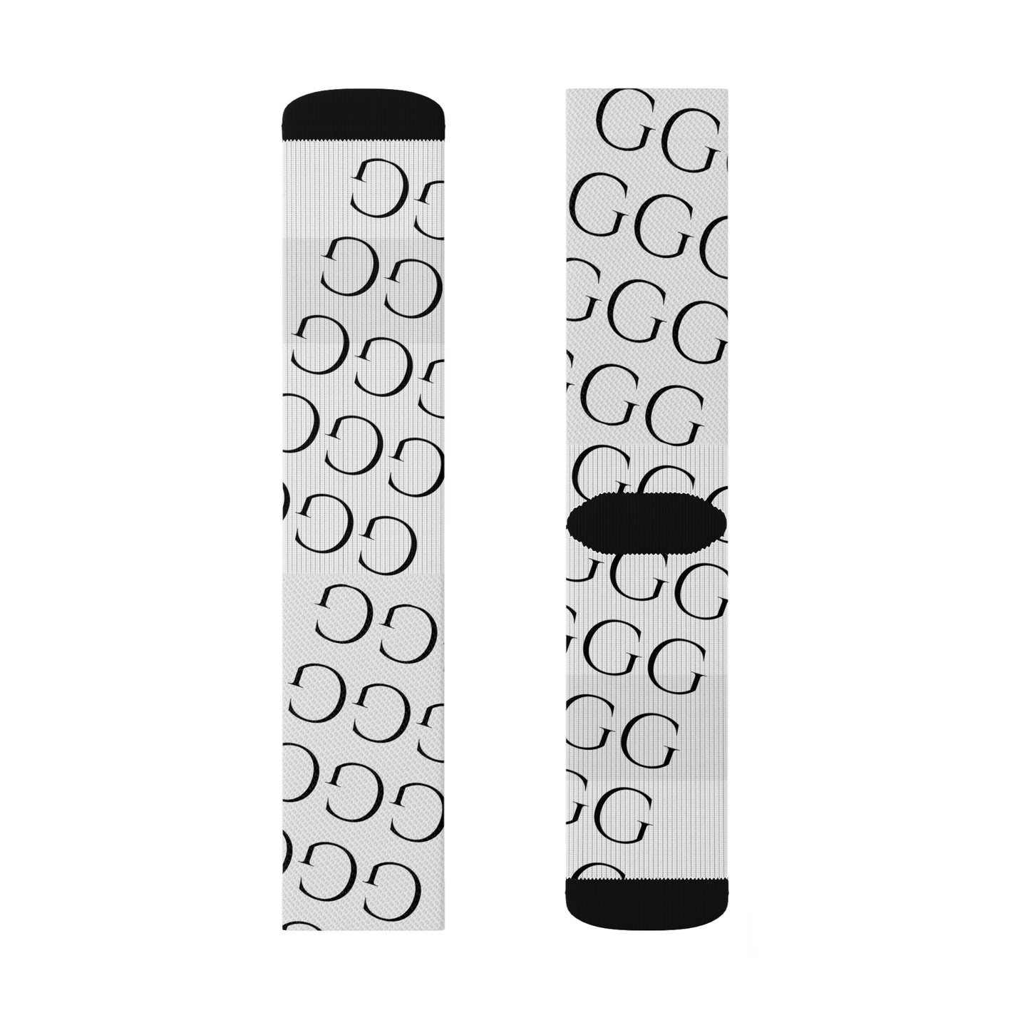 A..black design WOMENS SOCKS white/black Sublimation Socks (sock tshirt hat SOLD SEPARATELY)