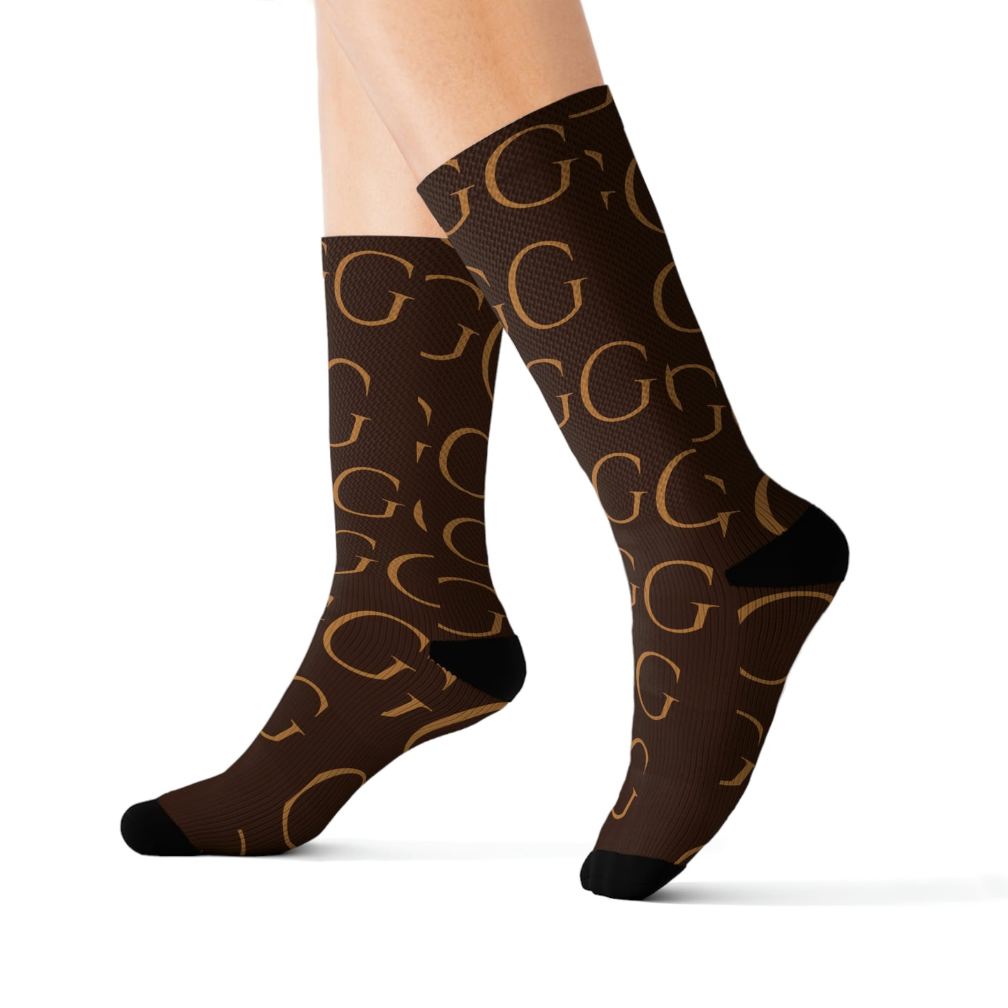 A..brown design WOMENS SOCKS Sublimation Socks (socks tshirt hat SOLD SEPARATELY)