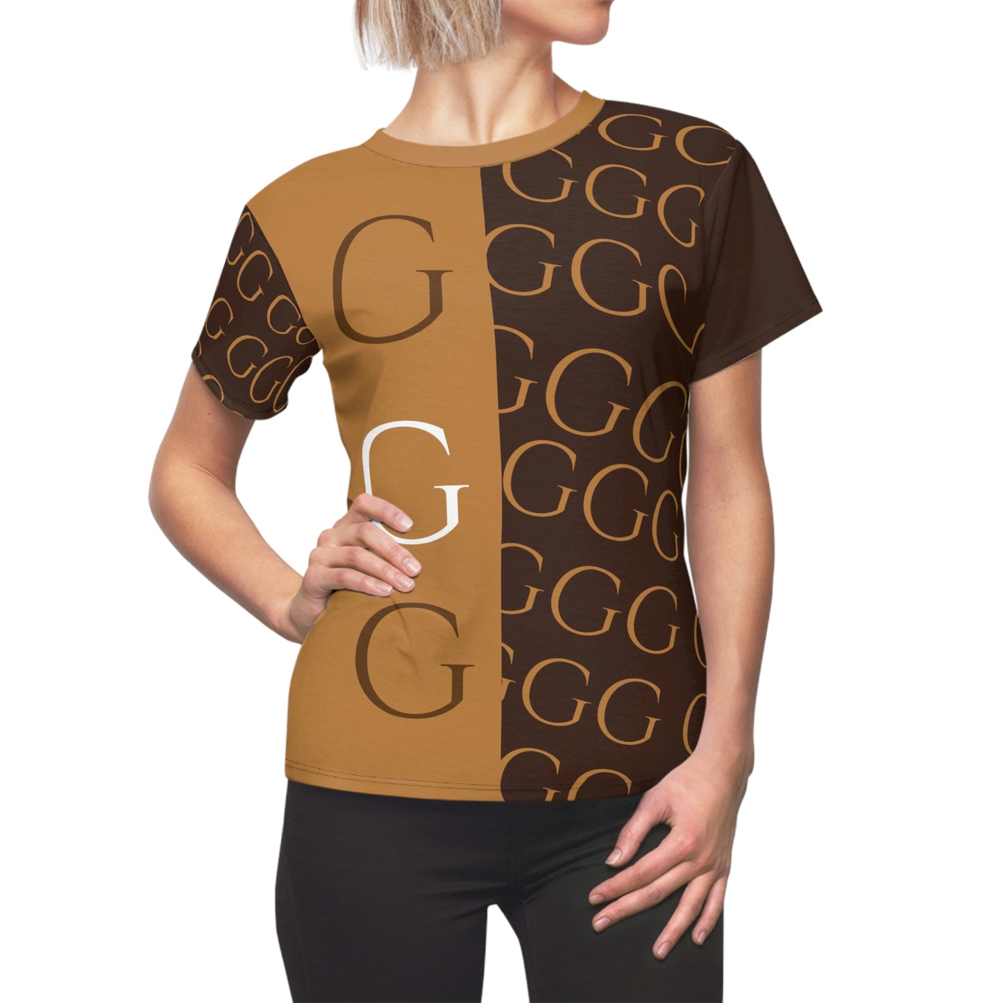 A..brown design WOMENS STYLE T-SHIRT AOP Cut & Sew Tee (tshirt, hat, socks SOLD SEPARATELY)Y