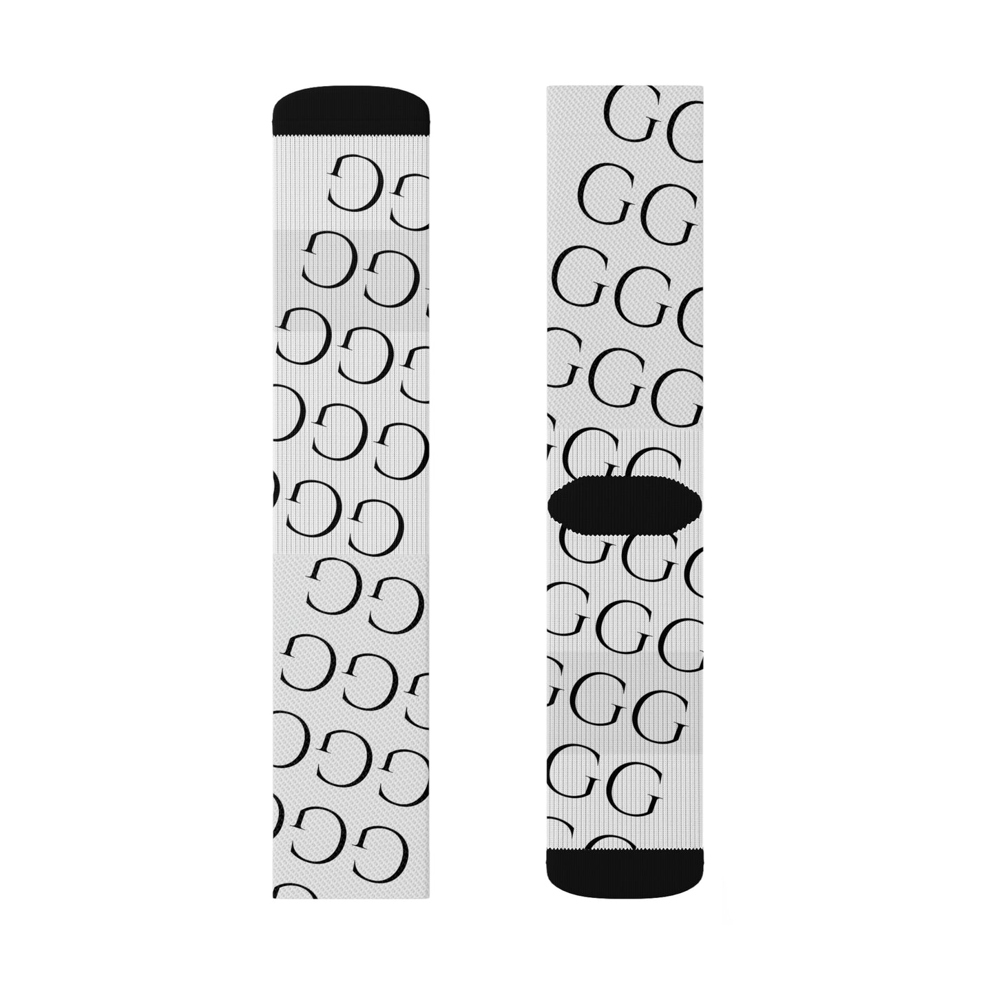 A..black design WOMENS SOCKS white/black Sublimation Socks (sock tshirt hat SOLD SEPARATELY)